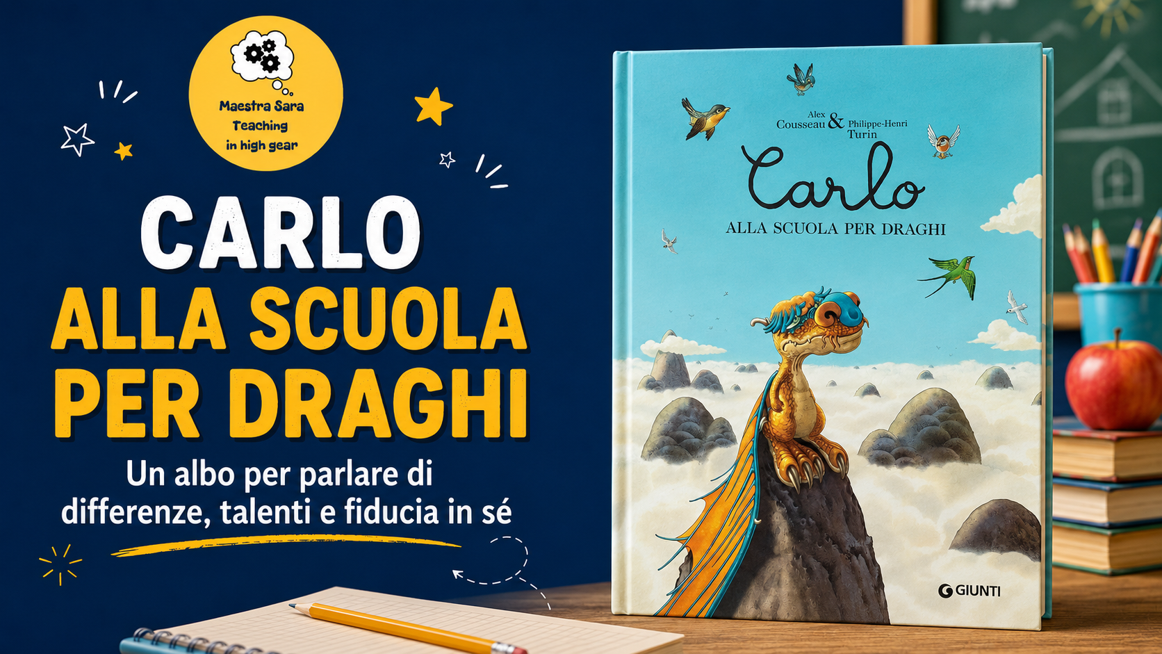 Carlo non è bravo nelle stesse cose degli altri draghi, ma sa fare qualcosa di tutto suo. Un albo per parlare di differenze, talenti, aspettative e fiducia in sé.