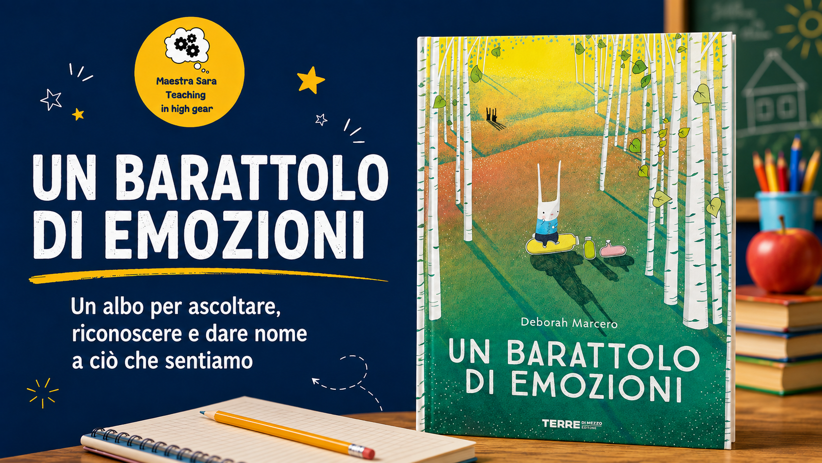Copertina di Un barattolo di emozioni di Deborah Marcero, albo illustrato sulle emozioni